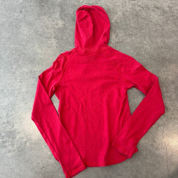 Vintage Y2K Bebe Mcbling Rhinestone Hoodie Pullover Sweatshirt Red Longsleeve S - Picture 2 of 5